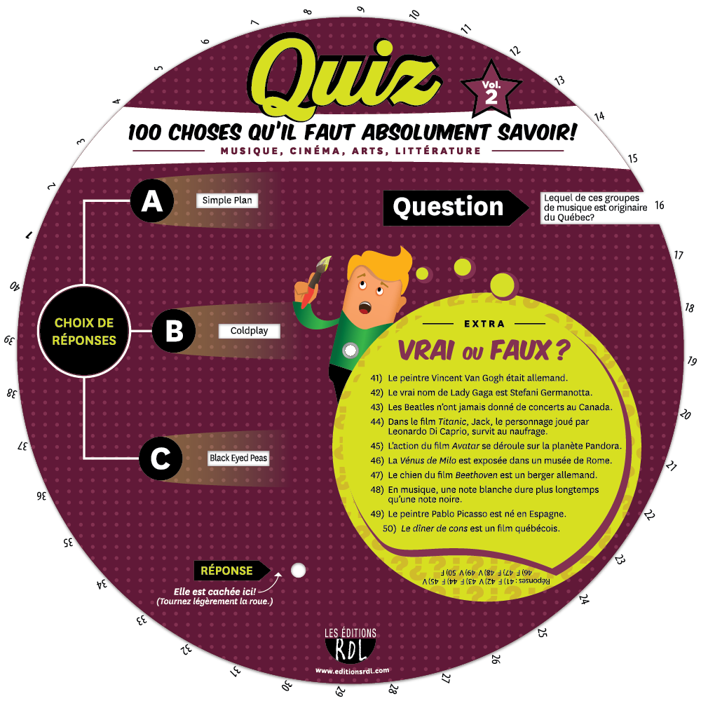 La roue des quiz - Vol. 2 - Recto